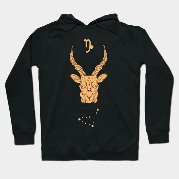 Capricorn Hoodie by DDP Design Studio